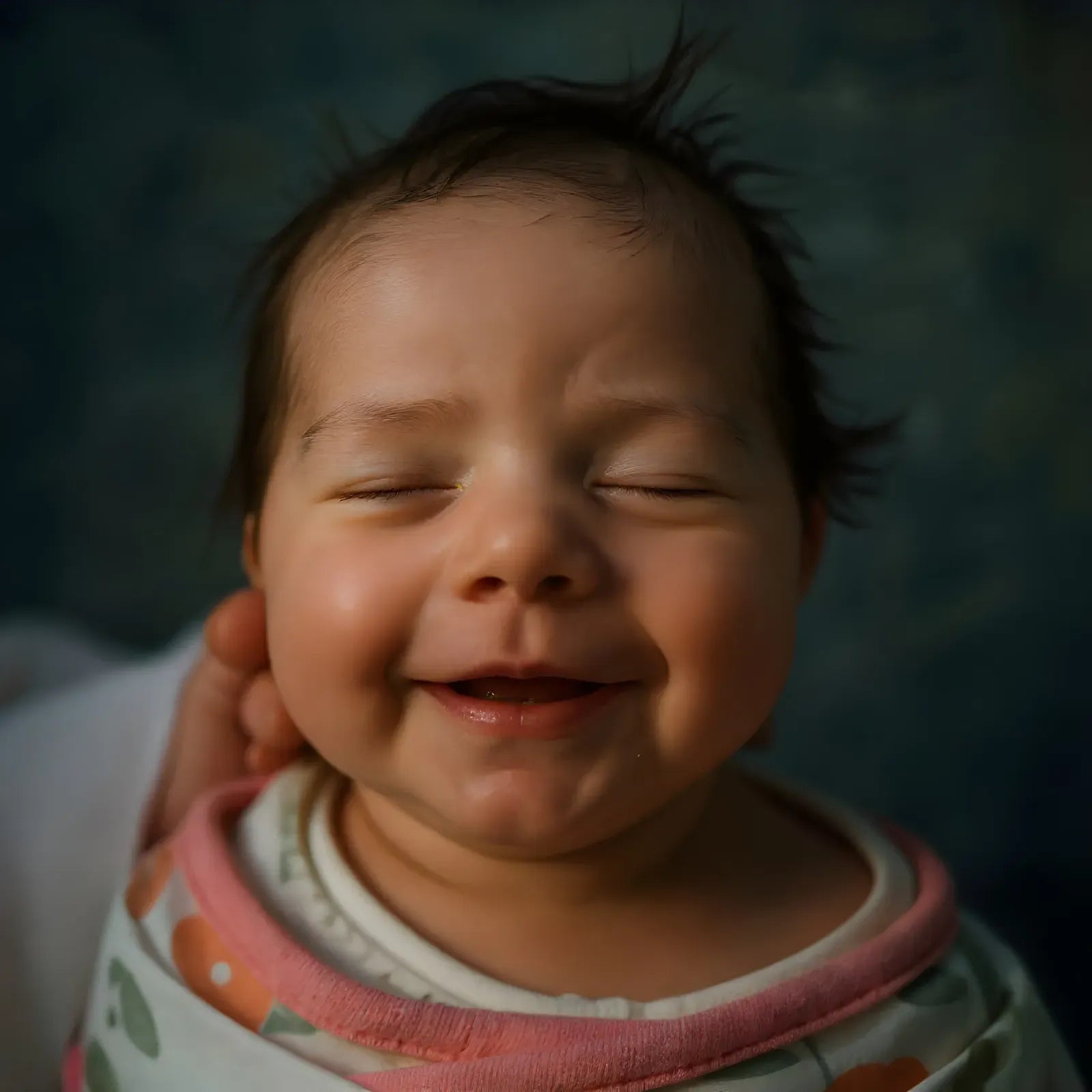 A newborn as a fine-art portrait